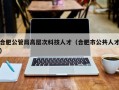 合肥公管局高层次科技人才（合肥市公共人才）
