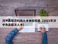 汉中高层次科技人才体检标准（2021年汉中市高层次人才）