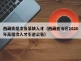 西藏高层次及紧缺人才（西藏自治区2020年高层次人才引进公告）