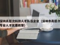 深圳高层次科技人才队伍企业（深圳市高层次专业人才优惠政策）