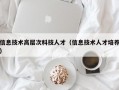 信息技术高层次科技人才（信息技术人才培养）