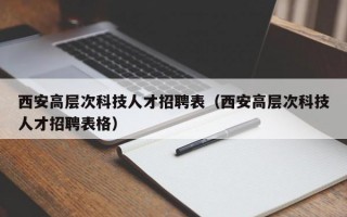 西安高层次科技人才招聘表（西安高层次科技人才招聘表格）