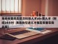 海南安居房高层次科技人才abc类人才（财经24小时  海南向引进人才推出安居型商品房）