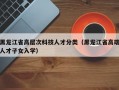 黑龙江省高层次科技人才分类（黑龙江省高端人才子女入学）