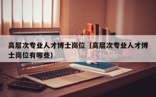 高层次专业人才博士岗位（高层次专业人才博士岗位有哪些）