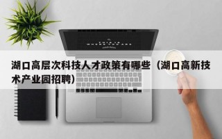 湖口高层次科技人才政策有哪些（湖口高新技术产业园招聘）