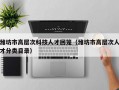 潍坊市高层次科技人才回笼（潍坊市高层次人才分类目录）