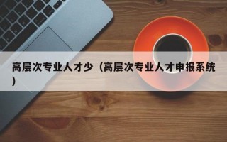 高层次专业人才少（高层次专业人才申报系统）