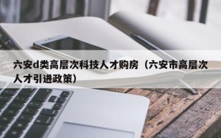六安d类高层次科技人才购房（六安市高层次人才引进政策）